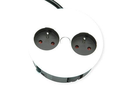 BACHMANN Systém TWIST, 2x zásuvka CZ, bílý (931.252)