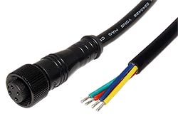 Blackline kabel M12 4pin (F) - bez koncovky, kód A, 1m, PVC