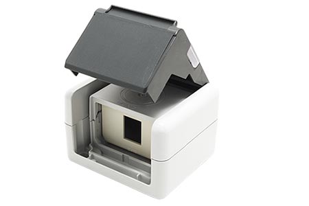 Box plastový pro 1x Keystone modul, IP44 (100021369)