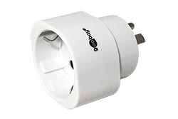Cestovní adaptér DE -> US, bílý
