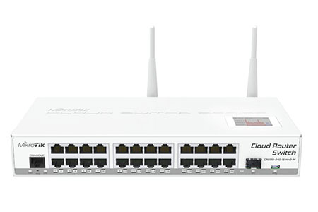 Cloud Router Switch CRS125-24G-1S-2HnD-IN, CPU 600MHz, RAM 128MB, 24x LAN 1Gb, 1x SFP, 802.11b/g/n, vč. L5