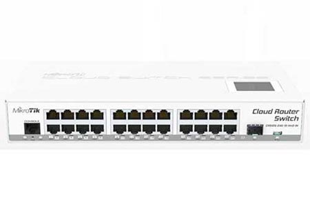 Cloud Router Switch CRS125-24G-1S-IN, CPU 600MHz, RAM 128MB, 24x LAN 1Gb, 1x SFP, USB, vč. L5