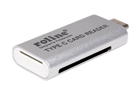 Čtečka karet USB C(M) - SD/MicroSD, slim