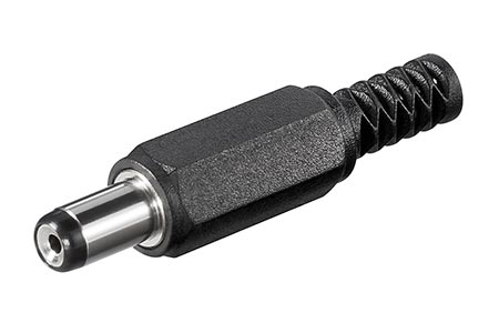 DC konektor souosý na kabel 5,5 x 1,7mm (9mm)