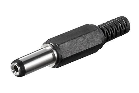 DC konektor souosý na kabel 5,5 x 2,1mm (14mm)