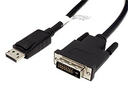 DisplayPort - DVI kabel, DP(M) -> DVI-D(M), LSOH, 1,5m
