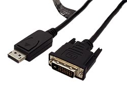 DisplayPort - DVI kabel, DP(M) -> DVI-D(M), typ 1, 1920x1200@60Hz, 1,5m