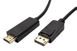 DisplayPort - HDMI kabel, DP(M) -> HDMI M, 4K@30Hz, 2m