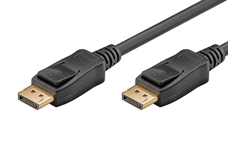 DisplayPort kabel v.2.1 (UHBR10, 8K@60Hz), DP(M) - DP(M), černý, 2m