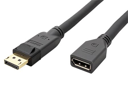 DisplayPort prodlužovací kabel v.1.2 (HBR2, 4K@60Hz), DP(M) - DP(M), 2m