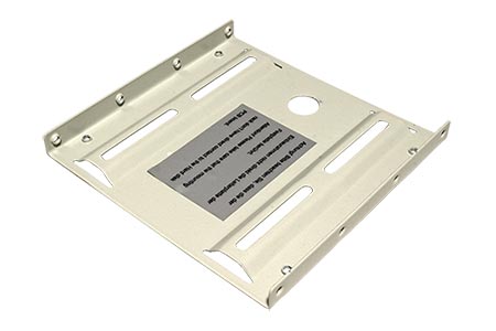 Držák HDD/SSD 2,5" (v 3,5" pozici) kovový, béžový