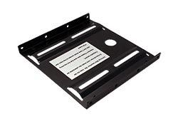Držák HDD/SSD 2,5" (v 3,5" pozici) kovový, černý