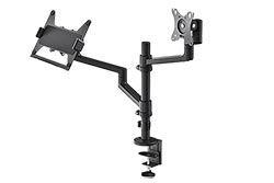 Držák LCD s držákem notebooku, 8 + 5kg, na stůl