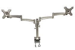 Držák na 2x LCD, 4 klouby, montáž na stůl, 2x 5kg