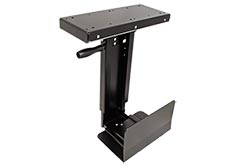 Držák PC pod desku stolu, možnost otočení, černý, 30kg