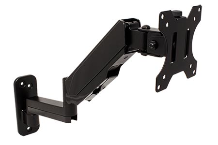 Držák pro LCD, 5 kloubů, montáž na zeď, černý, max. 8kg