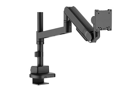 Držák pro LCD, pneumatický, 4 klouby, 27kg, montáž na stůl, černý