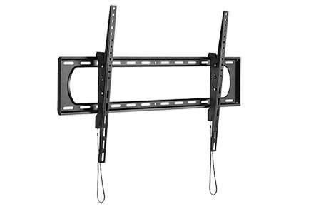 Držák TV do 120kg, 80mm od stěny, sklopný, černý