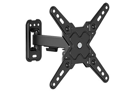 Držák TV do 20kg, max. VESA 200, 2 klouby, černý
