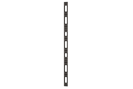 Držák vertikálních vyvazovacích panelů, panelů a ok, 2ks, 42U, černý