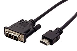 DVI-HDMI kabel, DVI-D(M) - HDMI M, 1,5m