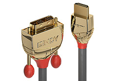 DVI-HDMI kabel, DVI-D(M) - HDMI M,  Gold Line, 15m