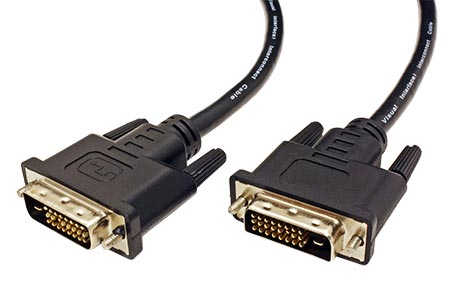 DVI kabel, DVI-D(M) - DVI-D(M), dual link, 0,5m
