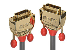 DVI kabel, DVI-D(M) - DVI-D(M), dual link, Gold line, 5m