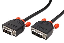 DVI kabel, DVI-D(M) - DVI-D(M), single link, Black line, 2m