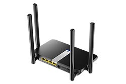 Dvoupásmový router 1x WAN 3x LAN, 4G LTE kat.4, Wifi AC1200, mesh, černý (LT500)