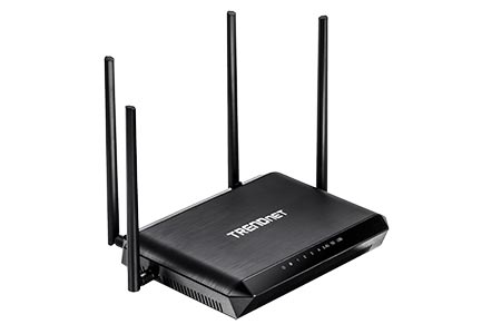 Dvoupásmový router 1x WAN, 4x LAN, Wifi AP 1733 + 800Mbps, 2,4 + 5GHz, StreamBoost, MU-MIMO (TEW-827DRU)
