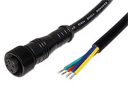Kabel M12 4pin (F) - bez koncovky, kód A, 0,5m