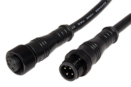 Kabel prodlužovací M12 4pin (M) - M12 4pin (F), kód A, 1m