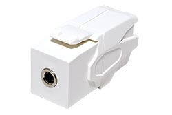 Keystone spojka audio jack 3,5mm stereo, 90°