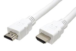 High Speed HDMI kabel s Ethernetem, HDMI M - HDMI M, bílý, 20m
