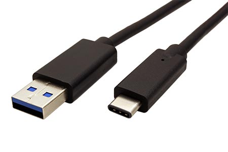 USB 5Gbps kabel USB3.0 A(M) - USB C(M), 2m, černý