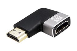 Redukce HDMI A(M) - HDMI A(F), lomená vpravo, 8K@60Hz