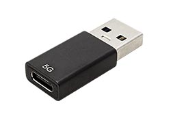 USB 5Gbps redukce USB3.0 A(M) - USB C(F), černá