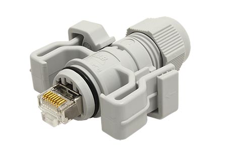 E-DAT Průmyslový konektor RJ45 kat. 6a, IP67 V.6