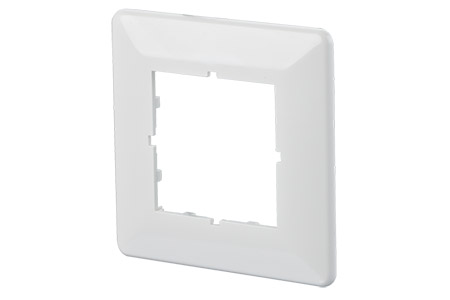E-DAT Rámeček 80x80 / 45x45 pro zásuvky kat. 6/6a, bílý