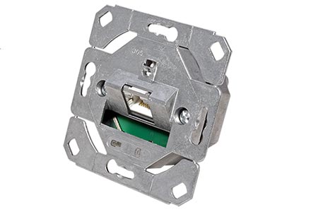 E-DAT Zásuvka 1x RJ45 kat. 6a, na omítku, bez čela