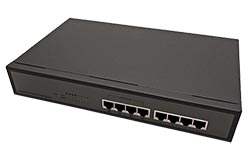 Ethernet přepínač 10/100, 8 portů, 4x PoE