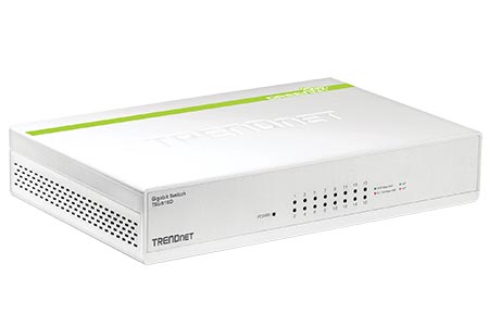 Ethernet přepínač 1Gb, 16 portů, bílý, GREENnet (TEG-S16D)