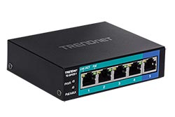 Ethernet přepínač 1Gb, 5 portů, 4x PoE+ (TE-GP051)