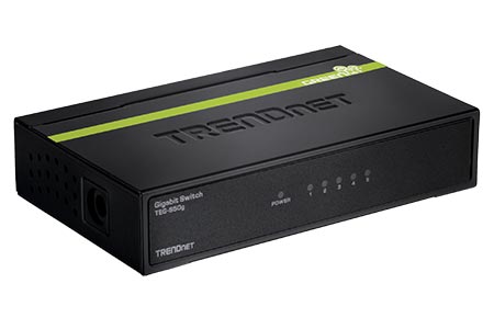 Ethernet přepínač 1Gb, 5 portů, kov, GREENnet (TEG-S50G)
