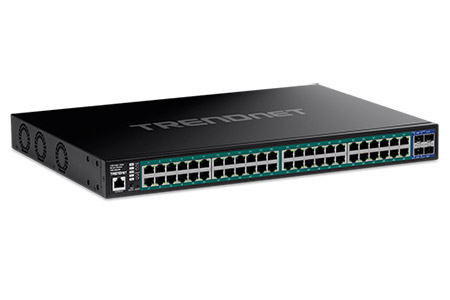 Ethernet přepínač 1Gb, 52 portů (48x RJ45 1Gb + 4x SFP+), Web Smart (TPE-3524S)