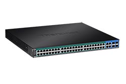 Ethernet přepínač 1Gb, 52 portů (4x sdílený SFP), 48x POE+, web smart (TPE-5048WS)