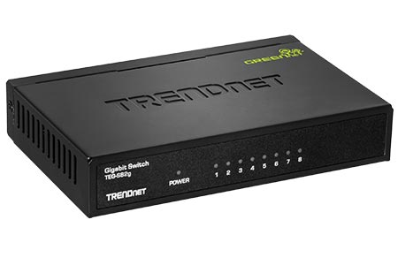 Ethernet přepínač 1Gb, 8 portů, kov, GREENnet (TEG-S82g)