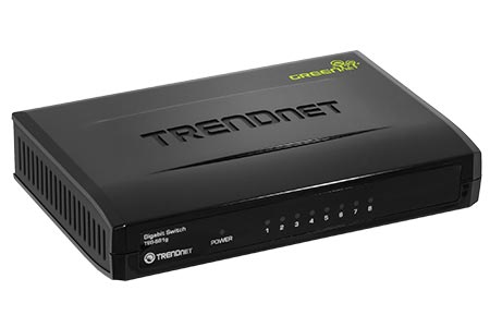 Ethernet přepínač 1Gb, 8 portů, plast, GREENnet (TEG-S81g)