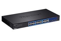 Ethernet přepínač 24x 1Gb + 4x 10Gb SFP+, web smart (TEG-30284)